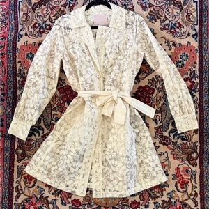 Rebecca Taylor - Vintage Lace Raincoat size 6